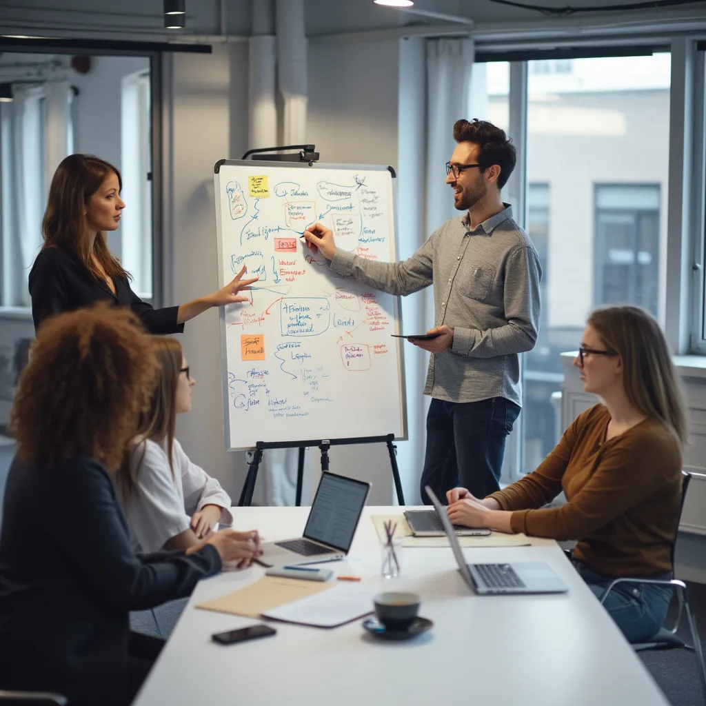 Business strategy board planning